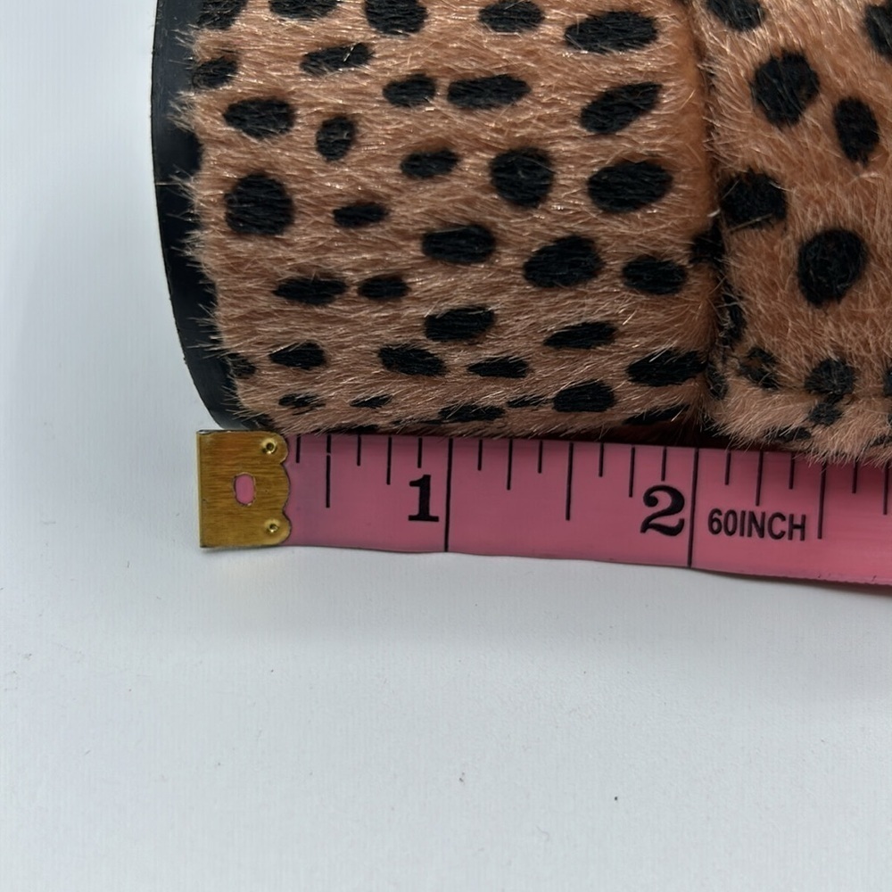 CL by Laundry Leopard Faux Mohair Classic Pump Block Heels Size 10M - Picture 11 of 11